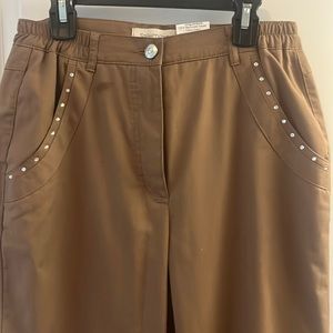 stehmann european made pants with rhinestone pockets